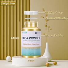 Mica Powder,7.05OZ(200g),Glitter Merck Green Gold Mica Powder Pigment For Epoxy Resin,Lip Gloss,Car Paint,Dye,Soap Making,Nail Polish,Epoxy Resin,Candle Making,Bath Bombs,38027111 - 金色 - 查看 5