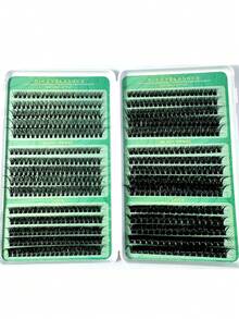 570PCS Individual Lash Clusters Large Capacity 30D+40D+50D+60D+80D+100D D Curl 8-16mm DIY Lash Clusters Natural Look&Extra Thick&Wispy&Ultra Soft&Super Light Reusable Individual Segmented False Eyelashes Eyelash Extension Kit Suitable For Travel, Daily Wear For Beginners, Weddings, Dates, Parties, Festivals, Very Suitable For Christmas/Halloween/Gift Eyelash Bundles - Black - View 5