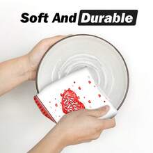 2/4 Pcs Valentine's Day Themed Printed Dish Towels, Ideal For Valentine's Day Gifts, Decorations, Super Absorbent Microfiber Modern Towels For Cooking, Baking, Washing Dishes, Cleaning, Hand Towels, Tea Towels, Soft And Highly Absorbent, Kitchen Decor, Gifts For Neighbors, Moms, Birthdays, Housewarming For Friends, Kitchen Essentials, Daily Necessities - Multicolor - View 10