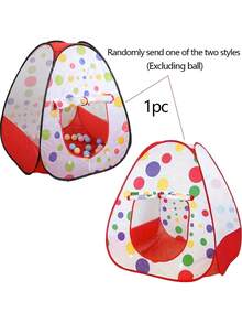1pc Wave Dot Children's Tent, Suitable For Boys And Girls Indoor And Outdoor Use, Children's Play Themed House, Indoor And Outdoor Play House, Imagination-Inspiring Role-Playing Game Time, Best Birthday And Holiday Gift - Multicolor - View 13