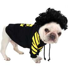 Pet K9 Funny Dog Cat Cosplay Wig, Pet Costumes, Cat Dress Up For Halloween, Christmas, Parties, Festivals, Dog Wigs For Small Medium And Large Sized Dogs (Black Curly Hair),  Wigs Cosplay Mardi Gras38049240 - 淺灰紫 - 查看 2