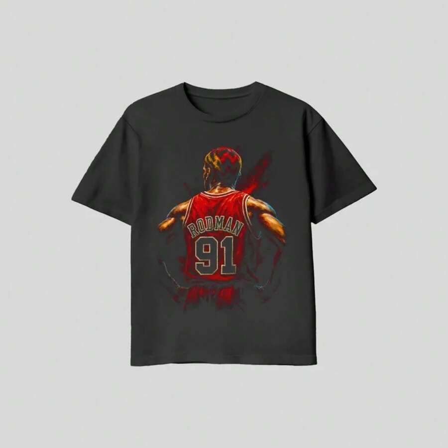 T-shirt graphique - Noir - Voir 1