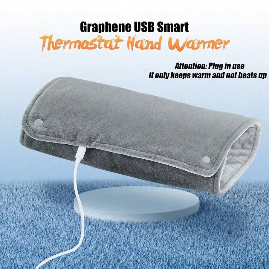 USB Powered Heating Pad, Suitable For Hands, Feet And Waist, Portable Warmer, USB Interface Electric Heater, Graphene Electric Hand Warmer, USB Hand Warmer Shawl For Winter Office Home Use, Suitable For Home, Office And Car, Perfect Gift - Multicolor - View 1