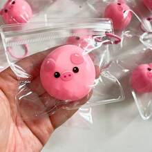 1个2026新款迷你慢回弹减压玩具,流体球减压挤压猫咪吊坠,生日礼物,完美礼物,收藏展示,爱好,送礼佳品 - 彩色 - 查看 14
