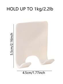 1pc Plastic Shaving Razor Hook With No Trace Adhesive For Bathroom, Clothes, Bags, Power Cord Storage Home Bathroom Decor Fall Decor Back To School,Plastic Shaving Kit Hook For Bathroom - Multi-Functional Adhesive Hook For Wall Mounting - Clothes, Bags, Power Cords Storage Hanger / 1 Set - White - View 12