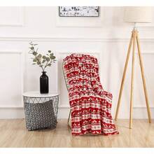 2026 Elegant Comfort Velvet Touch Ultra Plush Christmas Holiday Printed Fleece Throw/Blanket-50 X 60inch, (Reindeer), 50 X 60 Inch (W912) - 雙鹿 - 查看 3