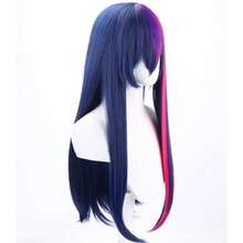 Cosplay Wigs Long Straight Blue Hair Halloween Party Hair Synthetic Wig,38046197 - Blue - View 6