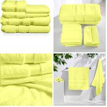 Leoon Polyblanc - Juego de 6 Toallas de Microfibra de Secado Rpido para Bao, Gimnasio y Manos | Toallas de Bao Grandes, Toallas para Gimnasio y Toallas para Manos en un Juego de Bao (Gris) - gris - Ver 1