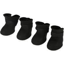 4pcs Perro Botas al Aire Libre, Zapatos de Lluvia Antideslizante de Mascotas, Cachorro Botas de Interior al Aire Libre Silicone Pet Perro Botas LINDES Botas Antideslizantes Calzado Protector,38050018 - Multicolor - Ver 1