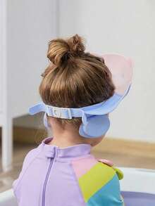 A Portable Baby Bath Cap For Infants And Children, Which Can Prevent Water From Splashing And Protect The Baby's Head During Hair Washing. Baby Bath Accessory. - Multicolor - View 3