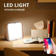 1pc Outdoor Solar Powered Lamp, Portable Camping Lantern With Built-In 2pcs 18650 1200mAh Rechargeable Batteries, Solar Panel Charging Zero Power Consumption Emergency Light, Solar LED Camping Light, Tent Light, Emergency Light, Searchlight - Magnetic Multi-Function, IP66 Waterproof, Suitable For Power Outage, Outdoor, Home Travel, Camping, Fishing And Night Market Lighting - Christmas Gift, Christmas Eve, Christmas Decoration - trái cam - Xem 3