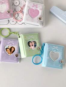 1pc Custom Mini Photo Album Keychain, Photo Storage, Mini Small Photo Album Binder, Comes With A Keychain Pocket Photo Album Keychain, Suitable For Cards, Photos, Photo Cards And Other Personalized Gifts. - Multicolor - View 7
