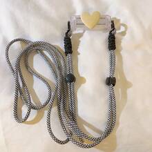 1pc Custom Heart-Shaped Phone Back Clip Lanyard, Compatible With Universal Phone Cases, With An Style Design. This Phone Strap Chain Can Be Worn Crossbody As An Accessory, Adjustable For A Crossbody Fit. Suitable For Birthdays, Anniversaries, Gifting, Or Everyday Use - Multicolor - View 10