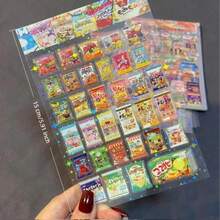 Cute & Fun Snack & Label Stickers, Waterproof Transparent Stickers, Planner Stickers, Shiny & Beautiful, Suitable As Reward Gifts, DIY Phone Case Decor, Water Bottle, Fridge, Phone, Notebook, Backpack Decorative Stickers - Multicolor - View 3