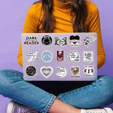 50pcs Dark Romance Novel Stickers, Suitable For Kindle Adult E-Readers, Sexy Bookworm Reading Stickers, Can Be Stuck On Kindle Covers, Water Bottles, Laptops And Other Book Accessories, Gifts For Book Lovers, Romantic Novel Stickers, Fashionable INS Reading Stickers, Bookworm Supplies Scrapbook Supplies Scrapbook Stationery - Multicolor - View 4