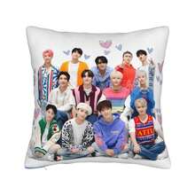 KPop  Members Throw Pillow Covers Set  Korean Group Logo & Member Portraits (Sungjin, Wonwoo, Mingyu, Seungkwan, Jake)  DoubleSided Printed Covers For Bed, Sofa, Chair  KDrama Fan Gift - 白色 - 查看 2