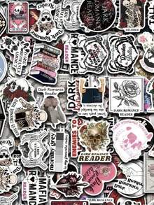 50pcs Dark Romance Novel Stickers, Suitable For Kindle Adult E-Readers, Sexy Bookworm Reading Stickers, Can Be Stuck On Kindle Covers, Water Bottles, Laptops And Other Book Accessories, Gifts For Book Lovers, Romantic Novel Stickers, Fashionable INS Reading Stickers, Bookworm Supplies Scrapbook Supplies Scrapbook Stationery - Multicolor - View 1