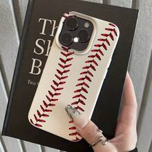 Funda de Teléfono Suave Mate con un Diseño Creativo de Béisbol y Superficie Texturizada, Creada con Tecnología de Impresión UV, Ofrece Protección de 360 Grados, Compatible con Apple  Serie 11 a 16, Perfecta como Regalo de Cumpleaños. - Estilo 1 (1 pieza) - Ver 1