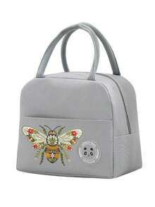 1pc 2026 New Insulated Lunch Box Portable Carry Bag For Outdoor Picnic School Student Lunch, Large Capacity Aluminum Foil Thermal Bag, Back To School Gift, Camping Insulated Bag, Holiday Gift - Multicolor - View 15