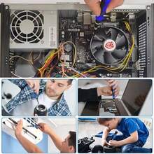 Mexilo Juego de Desarmadores de Precisin, 142 en 1 kit de Desarmadores, Herramienta Electrnica para , MacBook, Computadora Laptop, PC,   Consola, Azul - azul1 - Ver 6