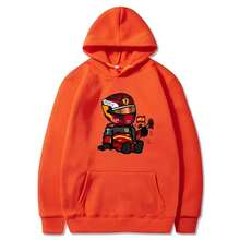 Sainz Mini F1 Hoodies For Men Games Cartoon Graphic Sweatshirts Long Sleeve Y2k Clothes Men Clothing Harajuku Streetwear Women - White - View 8