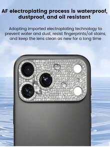 1 szt. Osłona obiektywu z kryształkami, szkło hartowane, odporne na zarysowania, pomarańczowy pierścień ochronny z kryształkami, kompatybilny z 'em 17 Pro Max/17 Pro, odpowiedni do codziennego użytku, biura i domu, lśniący kryształ, wodoodporny, odporny na wstrząsy, odporny na upadki i zarysowania. Pasuje do Daily Shield, biura i domu. Osłona na aparat do telefonu Daily Shield Office Home, lśniący kryształ, odporny na zarysowania. - Pomarańczowy - Zobacz 6