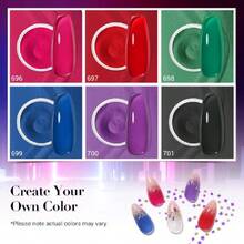 Dip Powder Nail Kit, 6 Color Jelly  Christmas Starter Kit, No  Cured DIY Manicure,37983893 - 紅木色 - 查看 6