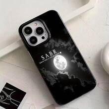 Funda para teléfono: Carta de Sanación, Funda para Teléfono 'SABR' Escritura de Luz de Luna – Diseño Completo de TPU Negro, Protección Antideslizante y contra Caídas Mejorada, Resistente a Manchas y Duradera, Compatible con los Modelos  16/16 Pro Max/15/14/13/12/11 Pro Max, Regalo Elegante y Práctico para - Estilo 1 (1 pieza) - Ver 4