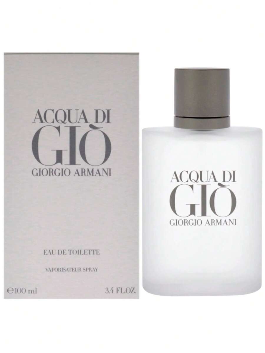 Acqua Di Giò Eau De Toilette 3.4 OZ/ 100 ML, Men's Perfume EDT Fragrance Long-Lasting Boyfriend Husband Father Brother Birthday Graduation Party Travel Camping Outdoors School Campus Trip Festivals Anniversary, Gift Valentine's Day Halloween Thanksgiving Christmas New Year's Day - 木質香調 - 查看 1