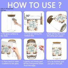 12张复活节基督教语录UV DTF转印贴纸，防水自粘贴纸，塑料材质，复活节语录保温杯贴膜，永久防刮转印，适用于玻璃罐、瓶子、马克杯、笔记本电脑、冰箱、DIY工艺品 - 彩色 - 查看 5