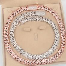 1 High-Quality 925 Silvery + Moisamit 15Mm Necklace, Unisex High-End Jewelry, Suitable For Weddings, Parties And Any Occasion, The Perfect Gift For Yourself And Your Friends On Valentine'S Day - Vàng. - Xem 5