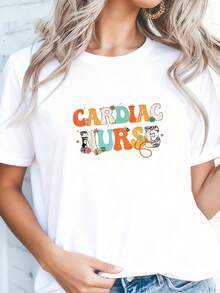 Cute Cardiac Nurse Apparel For Cardiac Nurse, Cardiac Nurse T-Shirt - White 3 - View 3