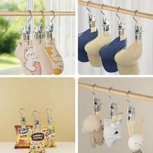 OpenHIPinzas para Ropa de Acero Inoxidable, Perchas para Botas, Gancho Colgante de LavanderaPinzas para Tender la Ropa, Percha para Toallas, Calcetines, Ropa Interior, Pantalones, Jeans (20-Piezas) - 20-piezas - Ver 4