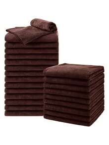 Microfiber Washcloths Towel And Face Cloths Pack Of 6/12/24, 12" X 12" Highly Absorbent And Soft Face Towels Wash Cloths For Bathroom, Gym, Hotel And Spa, Fast Drying Multi-Purpose Cleaning Cloth,Multi-Color-Size - Multicolor - View 8