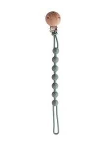 Cadena de chupete para bebé, juguete de dentición anti-caída, clip portátil para chupete de exterior, diseño de cuentas y planeta - Multicolor - Ver 11