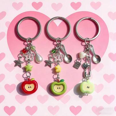 1 Piece New Stylish Keychain Pendant, Cute Cartoon Fresh Camera/Phone Case Charm, New Stylish Keychain Bag Charm