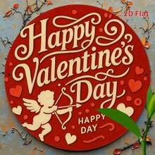 Delight Your Loved Ones This Valentine's Day With This 8x8 Vintage Aluminum Sign, Great For Both Indoor And Outdoor Home Decor. - TYA86930-20x20 - Xem 2