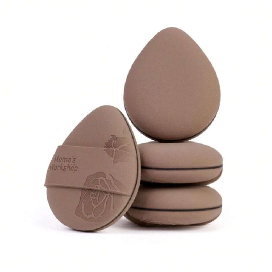 Rose Tatami Sponge Set,Double-Sided Egg Shape Rubycell For Liquid Foundations, Non-Absorbent & Fast Blending,Soft, Fluffy & Bouncy, 2 Beauty Puffs &Storage Case,38053303 - 玫瑰金 - 查看 1