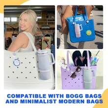 Accessories For  Cup Holder Bogg Cup Holder For  40 Oz And All Large S Leak-Proof Drink Holder With Universal Design Fits  Cup  Large Bog Bag Models - White - View 5