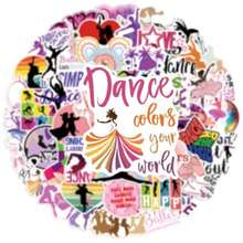 Dancing Stickers 50PCS Waterproof Vinyl Dance Decals For Water Bottle Laptop Guitar Car Bumper Luggage Skateboard Cute Aesthetic Dancer Gifts For Teens Girls Boys - 舞蹈 - 查看 5