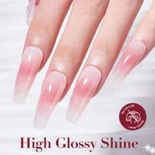 Dip Powder Set 6 Pcs Jelly Blush Gradient, Natural Dipping Powder French Nail Art Starter Manicure Salon DIY At Home,37983894 - 玫瑰紅 - 查看 5