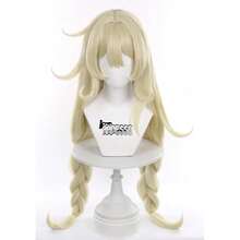 Alice 90 Cm / 35 In Cosplay Wig Suitable For Game Genshin Alice Plait Synthetic Hair With Wig Cap,38048265 - Beige - View 1