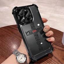 1pcs Cross Scripture Phone Case Compatible with Apple Phone17 16 15 14 13 12 11 ProMax Antidrop Phone Case Camera Protection Phone Case Vintage Minimalist Aesthetic Elegant Exquisite Can Be Given To Friends Can Be Given To Family Members As Gifts - Negro - Ver 3