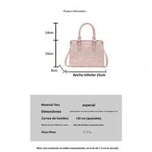 [Oferta exclusiva]Bolso de hombro para mujer con gran capacidad y elegante bordado de lazo perfecto para el trabajo y el día a día - Blanco - Ver 5
