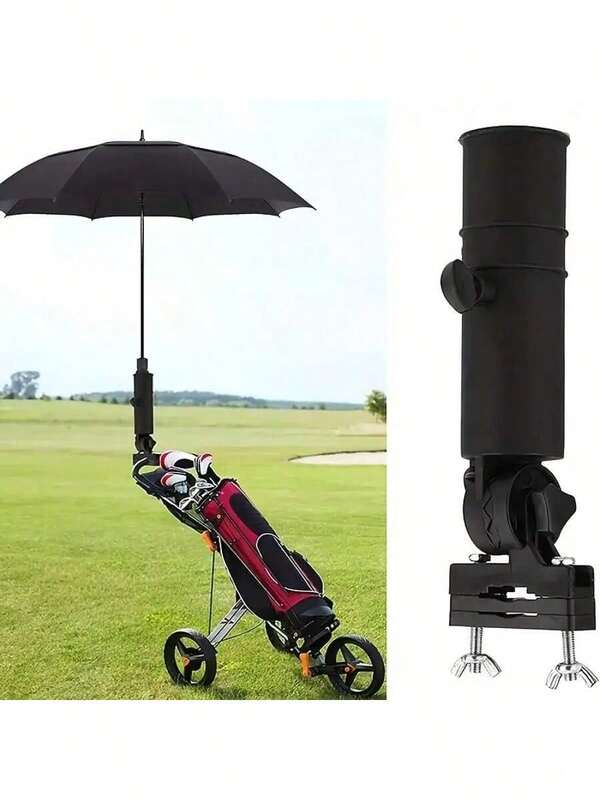 Soporte para paraguas de golf, carrito de golf, soporte ajustable para paraguas, soporte para paraguas de carrito de golf