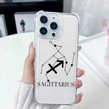 1ピース 透明な人間の形ハンギングロッドパターン 四角い落下防止スマートフォンケース TPU保護電話を作るカバー Apple 17、16、15、14、13、12、11 Plus/Pro/Max、Galaxy A14、A15、A16、A26、A34、A35、A36、A53、A54、A55、A56と互換性あり - クリア - チェックする 3