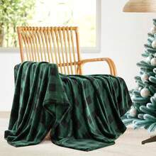 2026 Elegant Comfort Velvet Touch Ultra Plush Christmas Holiday Printed Fleece Throw/Blanket-50 X 60inch, (Reindeer), 50 X 60 Inch (W912) - 水牛城綠 - 查看 3