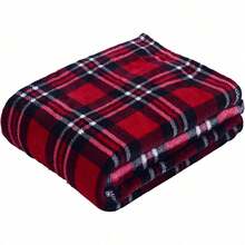 2026 Elegant Comfort Velvet Touch Ultra Plush Christmas Holiday Printed Fleece Throw/Blanket-50 X 60inch, (Reindeer), 50 X 60 Inch (W912) - Plaid - 查看 2