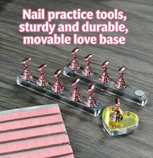 Fast Delivery 2 Set Nail Stand For Press On Nails Displa,Nail Holder Stand With 100 Pcs Double Sided Tape,Press On Nail Stand, Magnetic Fake Nails Holder For Painting Nails Practices,Nail Practice Hand,Nail Holder Painting Nails,Nail Art Display,Home Beginner Salon Supplies(Pink) Beginner Acrylic Nail Art Kit Accessories, Nail Salon Equipment And Decor,Nail Supplies,Nail Tools,Nail Art Tools,Back To School,Nails,Nail Tools For Press On ,Nails Handmade Production, Local Delivery,Mother's Day Gift,Nail Supplies, Essential Tools For Summer Manicures - 粉色 - 查看 10