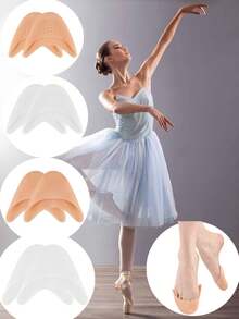 1 Pair Silicone Breathable Anti-Friction Foot Pads - Multicolor - View 7